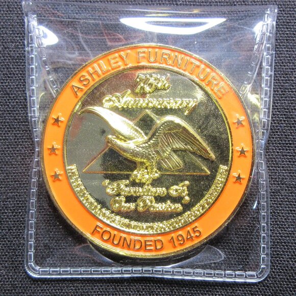 Ashley Furniture 75th Anniversary Stunning Collectible Souvenir-Token Challenge - Picture 3 of 3